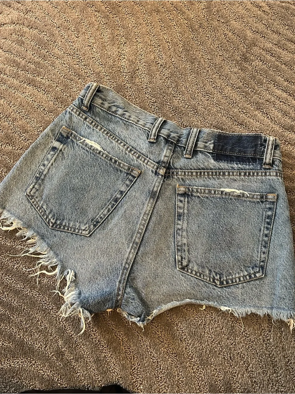 Zara Distressed Denim Shorts